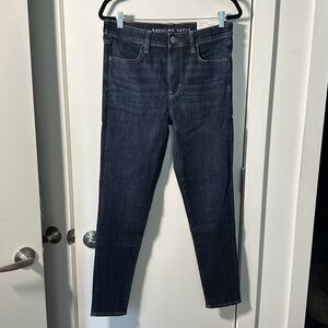 NWT American Eagle Next Level Stretch Hi-Rise Jegging (Deep Sea Blue) Size 12